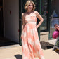 BY TOGETHER RIC RAC HEM SHELL MAXI DRESS
