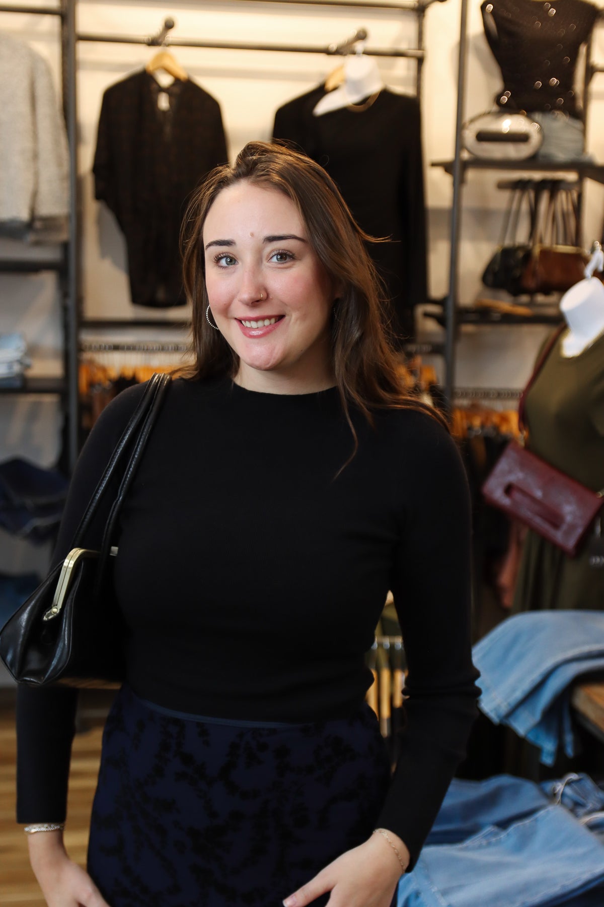 SAGE THE LABEL “CALISTA” MOCK NECK SWEATER