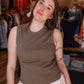 MIOU MUSE SLEEVELESS COTTON TOP