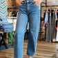 KUT "ASHTON" HIGH RISE RELAXED SIDE PANEL DENIM