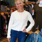 PINCH BUTTON DOWN LONG SLEEVE CARDIGAN