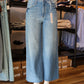 Scissor Cut Wide Leg Denim