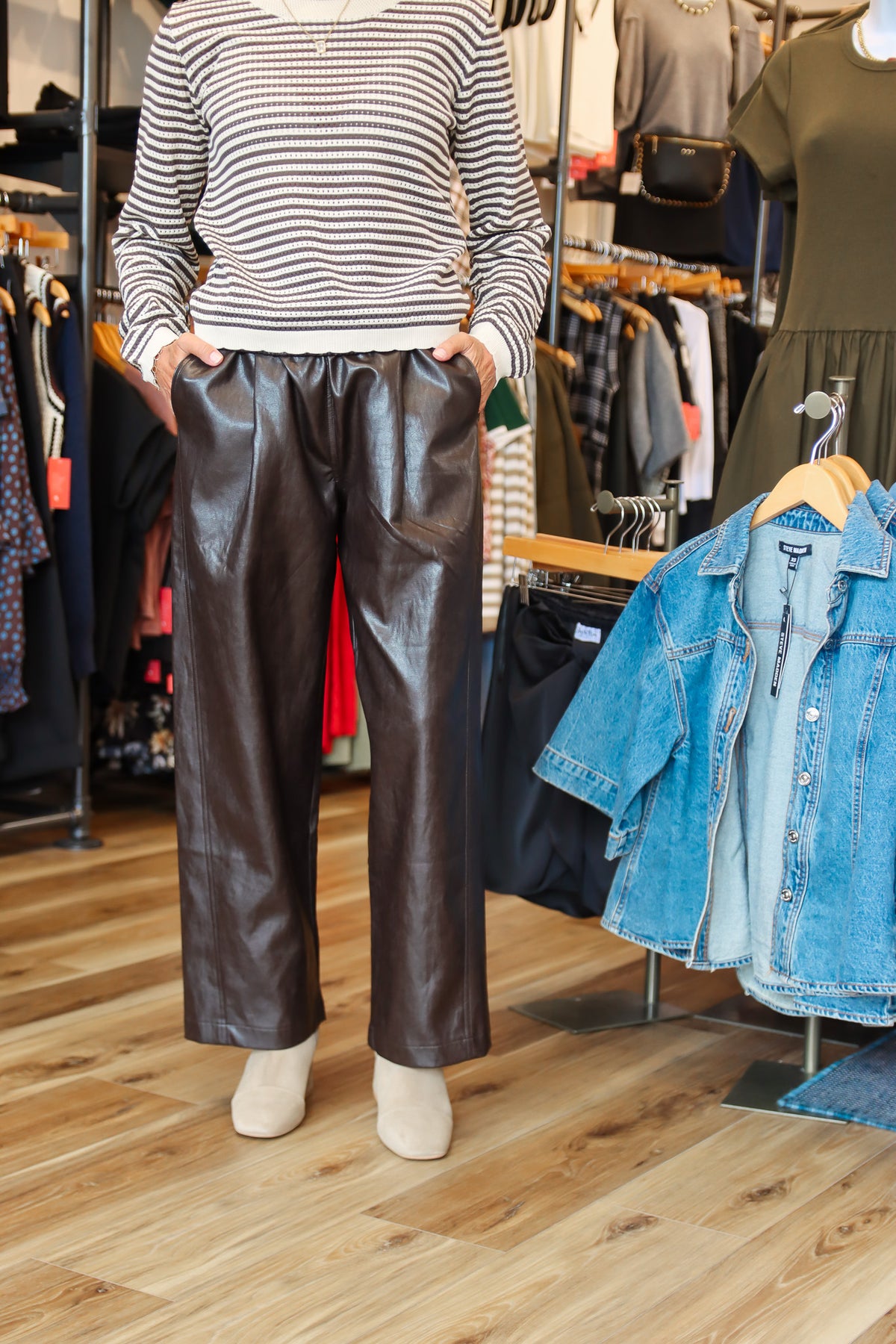 DRA “SELAH” VEGAN LEATHER PANT