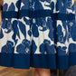 PINCH BOLD FLORAL TIERED MIDI DRESS