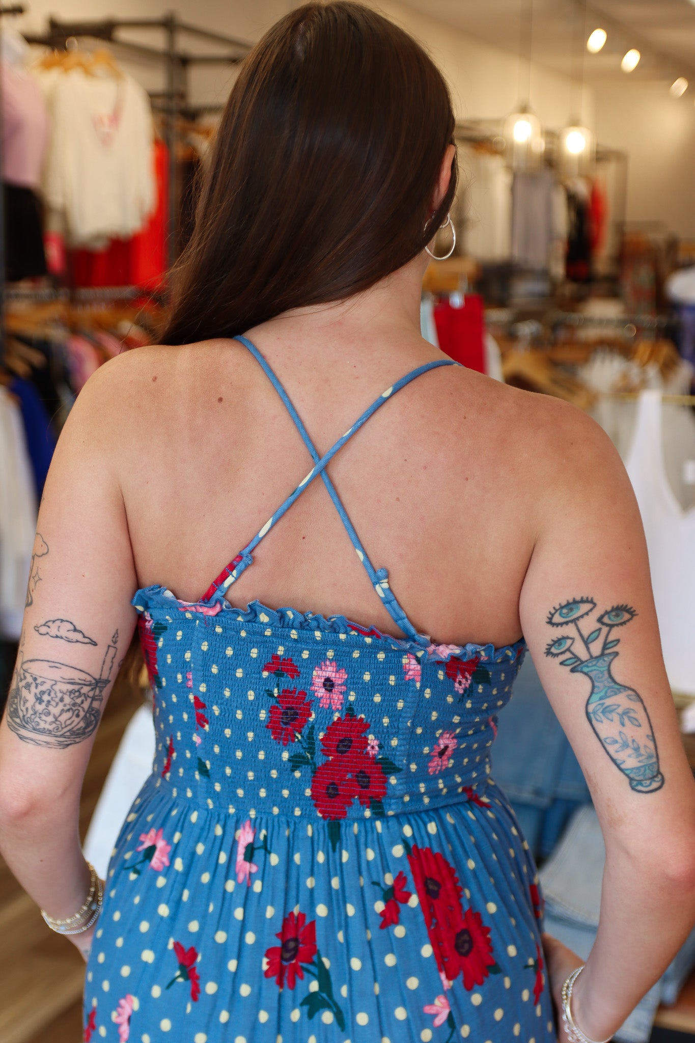 FREE PEOPLE “SWEET NOTHINGS” MIDI DRESS