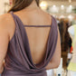 LINE & DOT “DIANE” DRAPED MINI DRESS