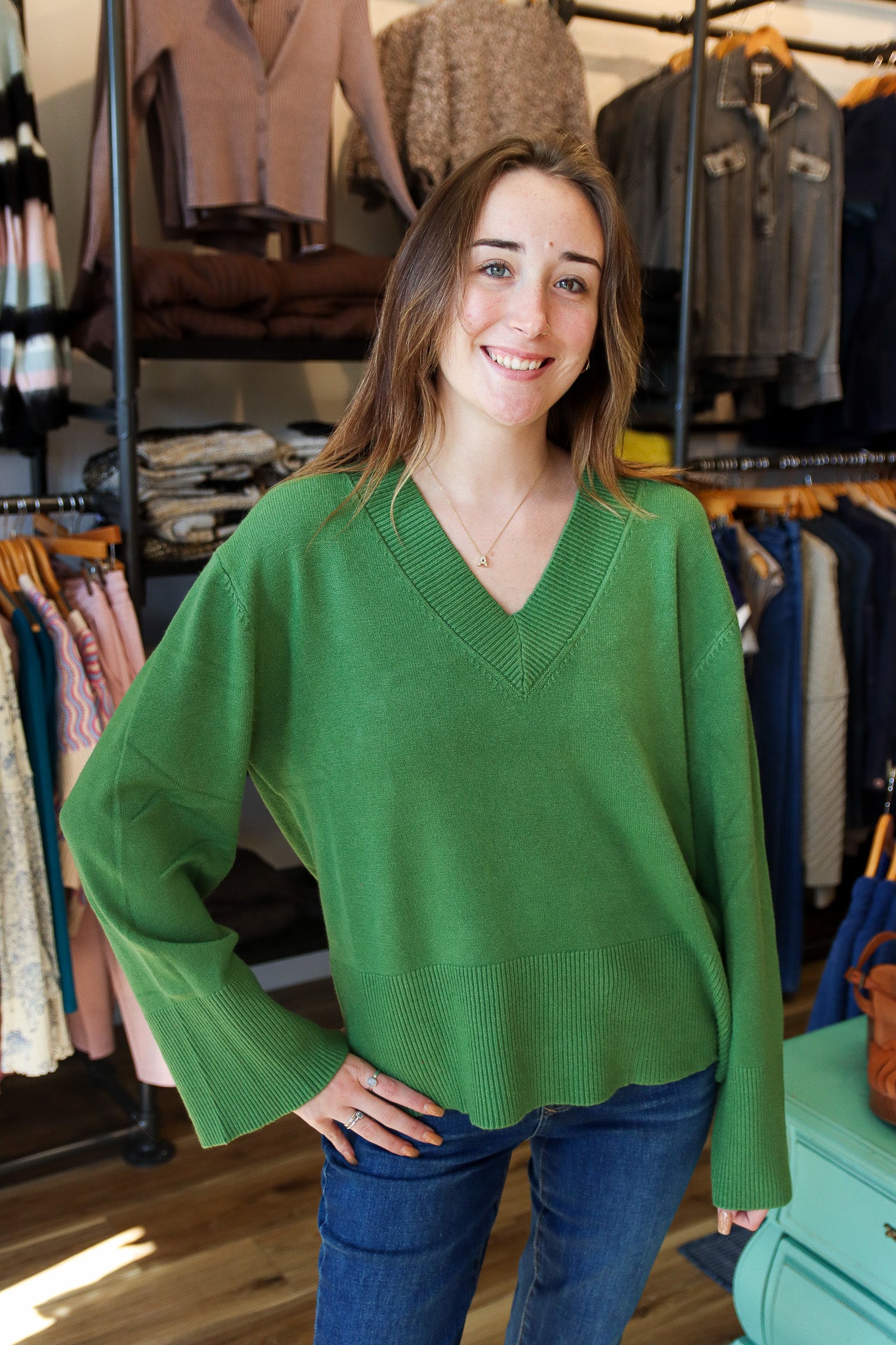 Asclepias V Neck Sweater