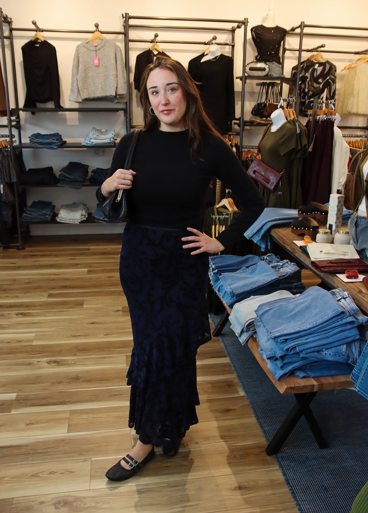 SAGE THE LABEL “CALISTA” MOCK NECK SWEATER