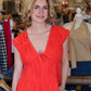 ELAN COTTON CAP SLEEVE MINI DRESS