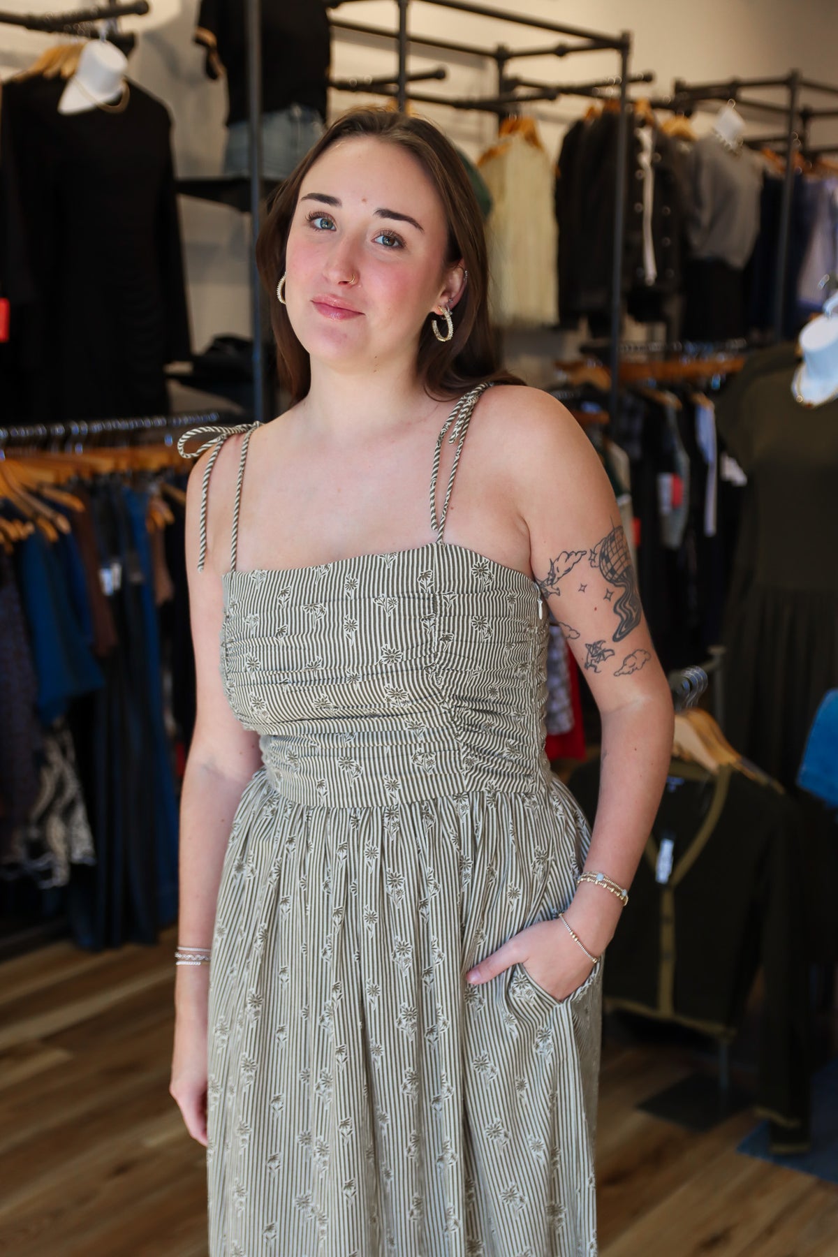 SALTWATER LUXE “CALYSTAH” TANK MIDI DRESS