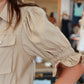 SIX FIFTY “CHRISTINE” SHORT SLEEVE FLUTTER JACKET