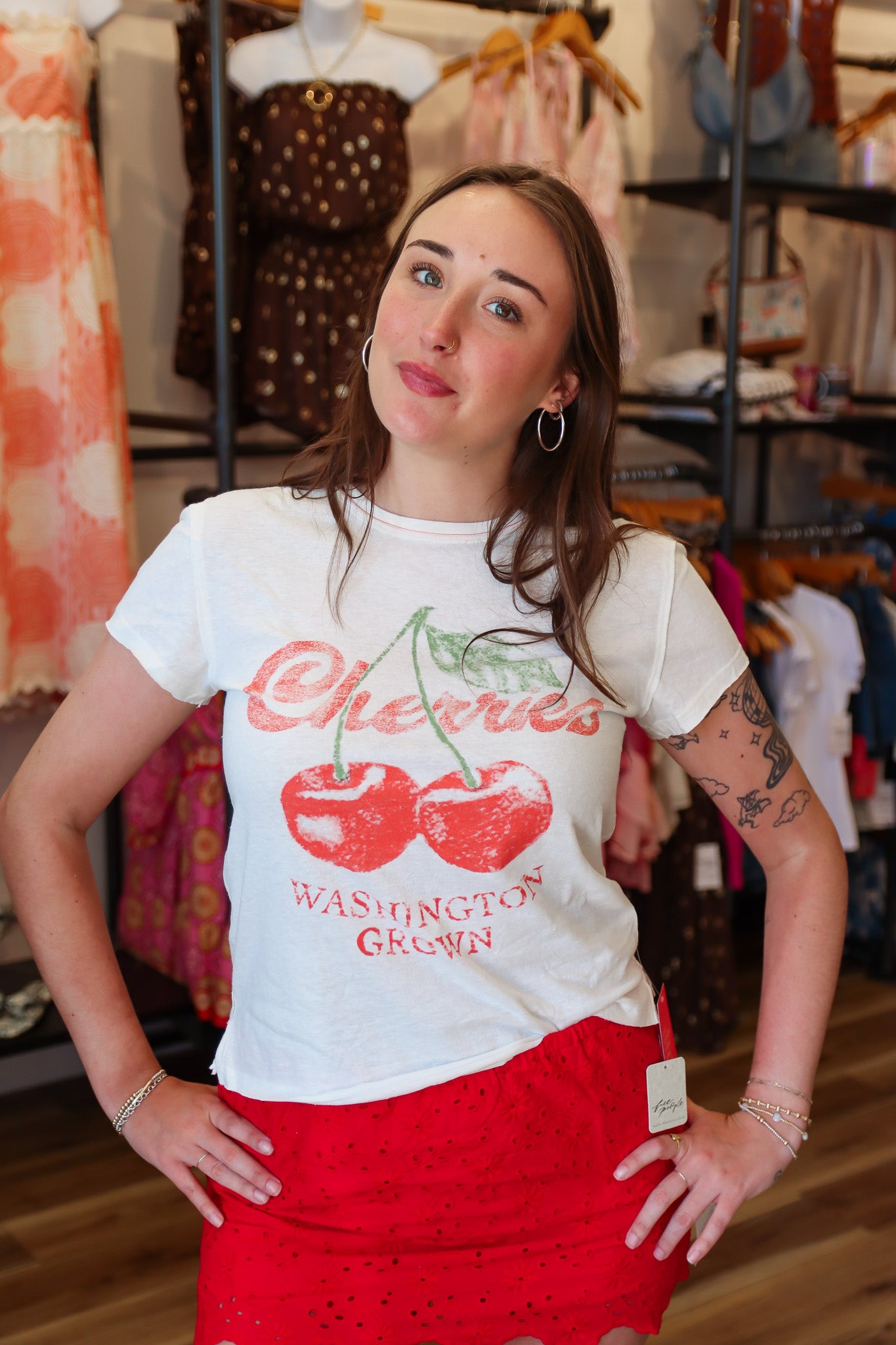 FREE PEOPLE “NOVA” GRAPHIC TEE