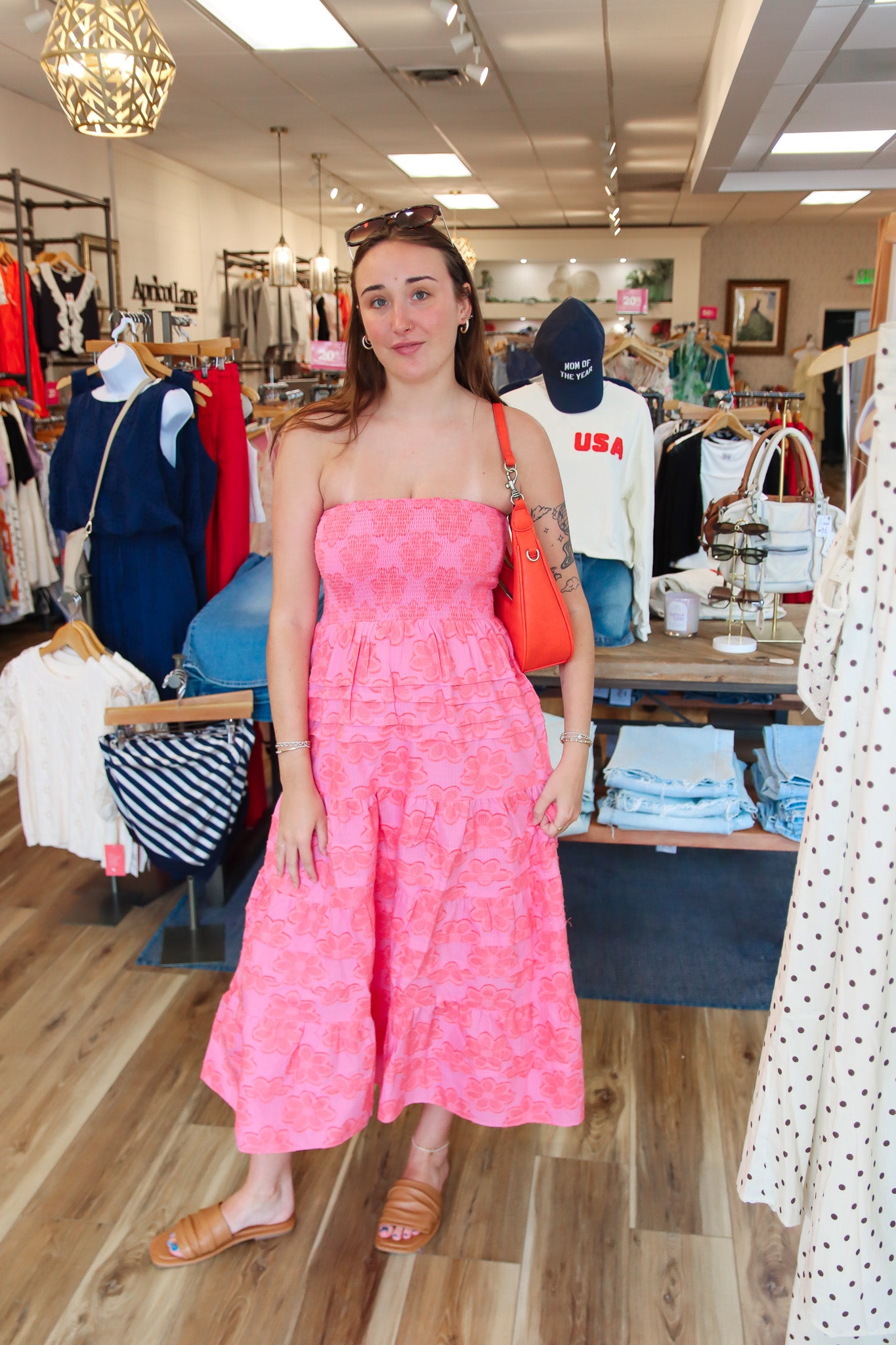 DRA “HARVEY” STRAPLESS MAXI DRESS