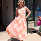 BY TOGETHER RIC RAC HEM SHELL MAXI DRESS