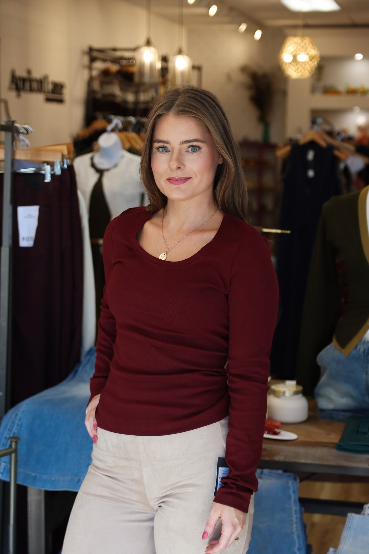 KUT FROM THE KLOTH "SARAH" RIB-KNIT PULL OVER TOP