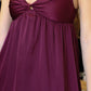 SKY TO MOON SATIN TWISTED SWEETHEART MINI DRESS