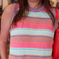DRA “SIENA” STRIPED KNIT TOP