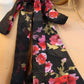 LULUS “TINSLEY” TIE STRAP RUFFLE MAXI DRESS