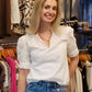 SAMMI EMBROIDERED SLEEVE TOP