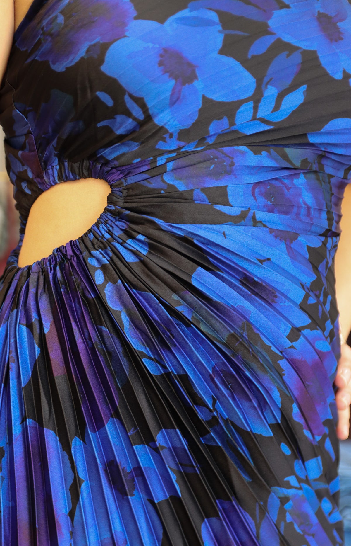 DRESS FORUM "DEEP DAPHNE" ONE SHOULDER MAXI