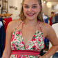 BILA77 “CALICO” HALTER MINI DRESS