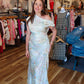 LUCY PARIS “ARTA” GATHERED MAXI DRESS