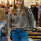 SALTWATER LUXE “KIRRA” STRIPE SWEATER