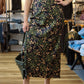 SAGE THE LABEL “URBAN BLOOM” MIDI SKIRT