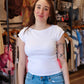 RD STYLE “KELLY” BOAT NECK CAP SLEEVE TOP
