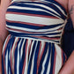 NEEDII TUBE WIDE STRIPED MAXI DRESS