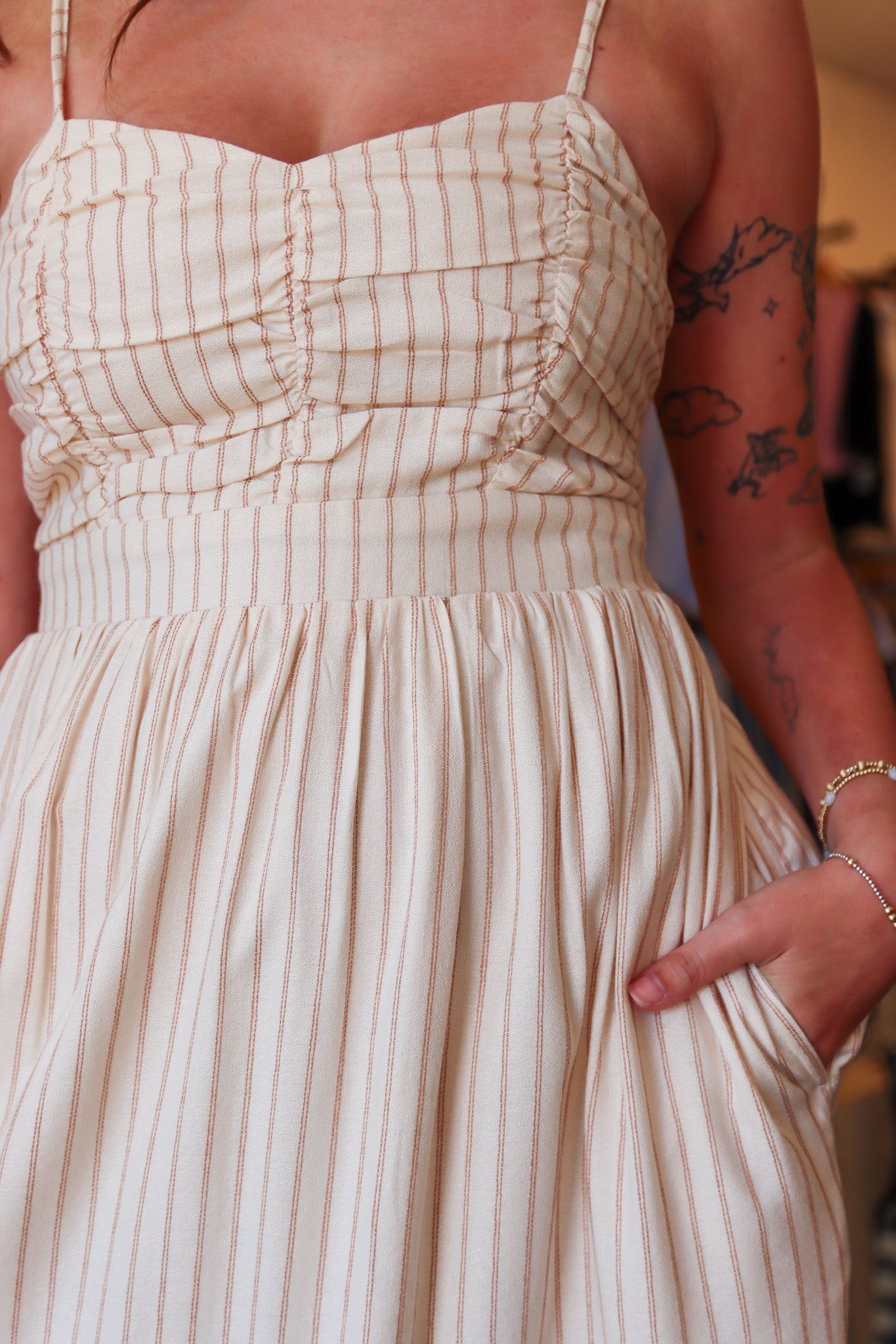 SALTWATER LUXE “CAMRIE” MIDI DRESS