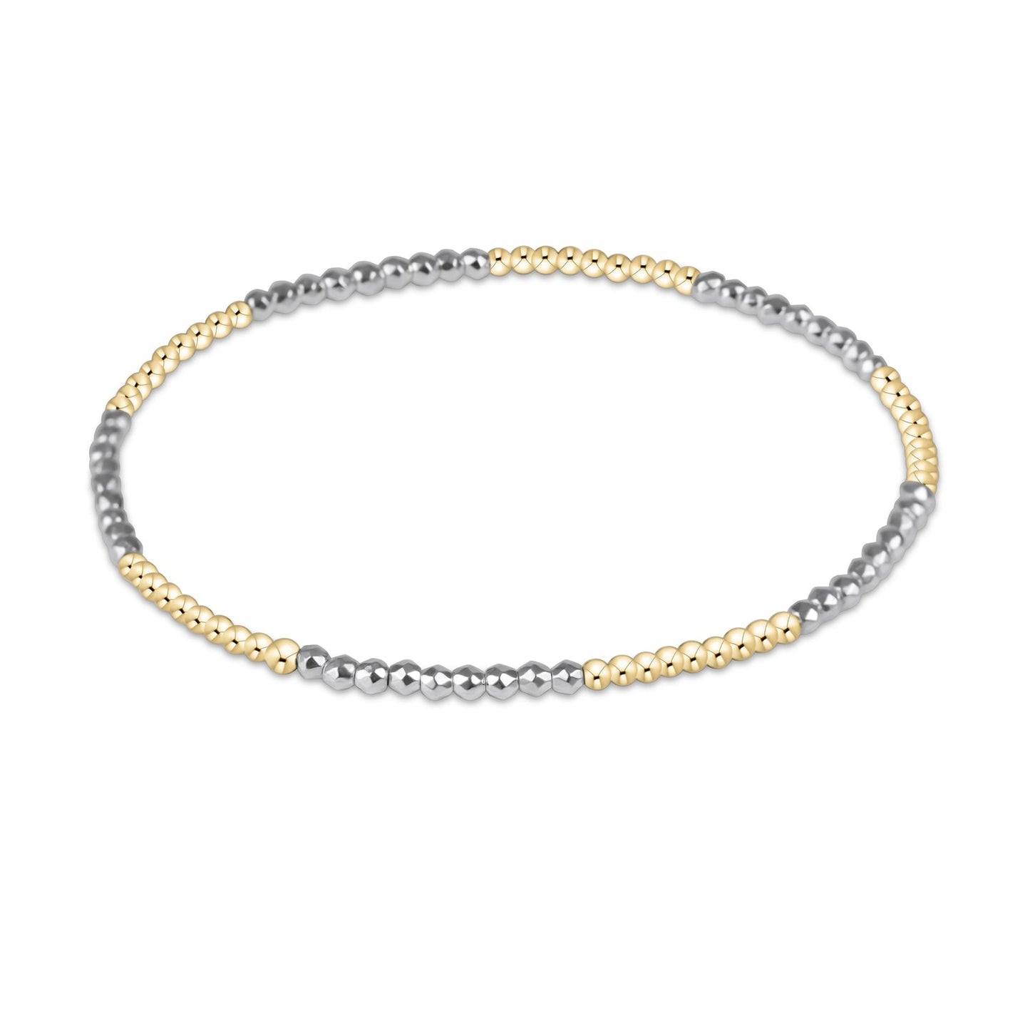 BLISSFUL SILVER FACETED HEMATITE 2MM