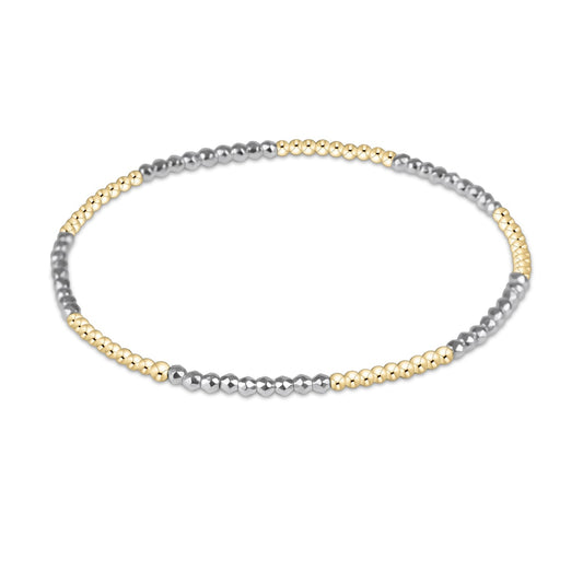 BLISSFUL SILVER FACETED HEMATITE 2MM