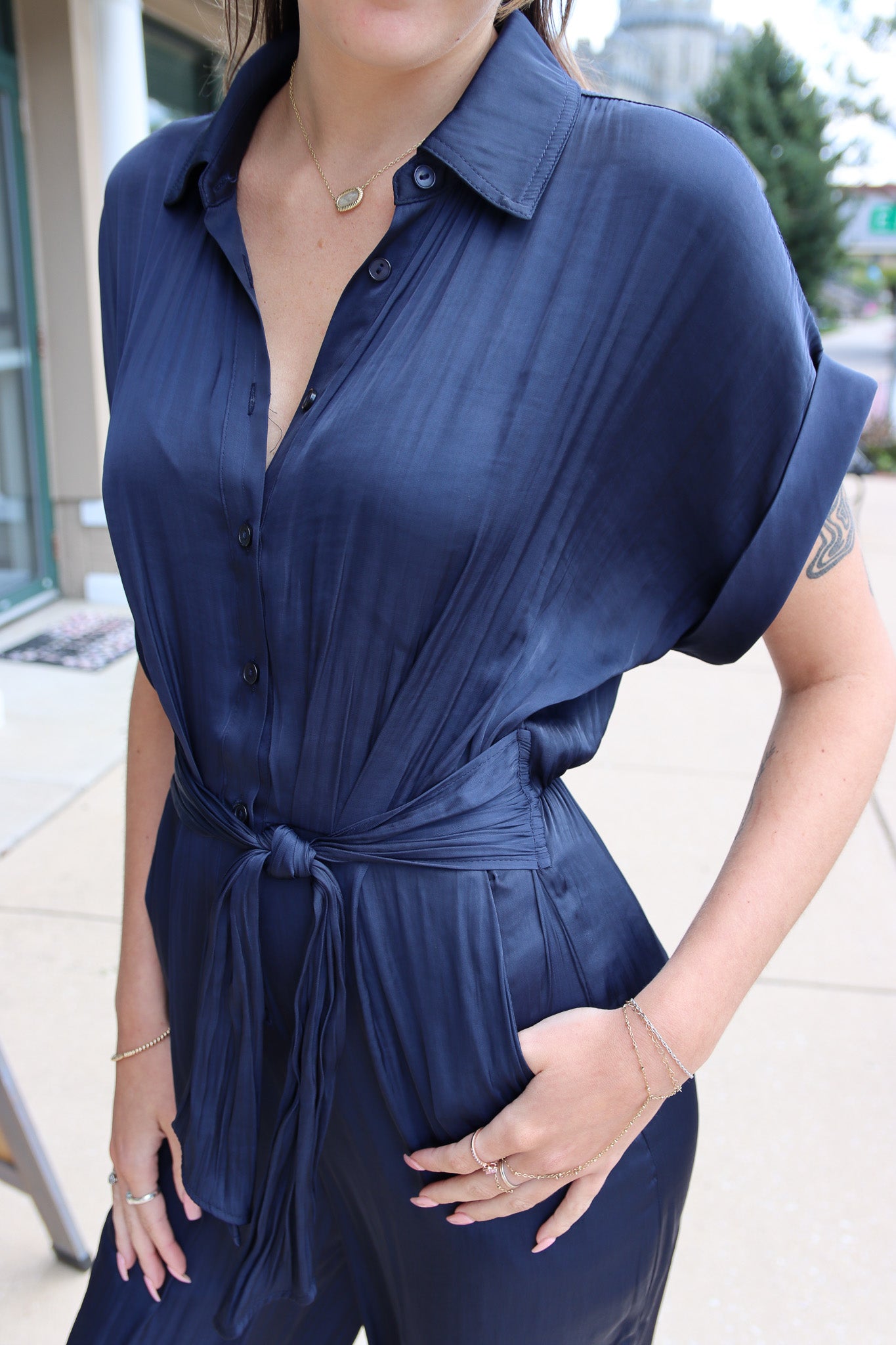 Tori Satin Jumpsuit