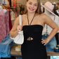 LOVESTITCH RUCHED HALTER KNIT MAXI DRESS