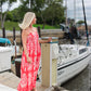 MEET ME IN SANTORINI “FESTIVAL MEDALLION” MAXI DRESS