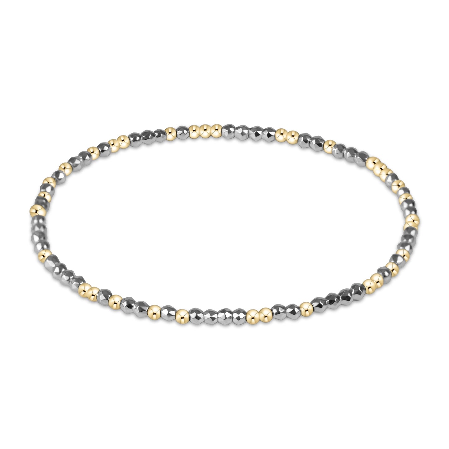 EXTEND HOPE UNWRITTEN SILVER 2MM FACETED HEMATITE