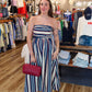 NEEDII TUBE WIDE STRIPED MAXI DRESS