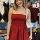 NEEDII TUBE BODICE POPLIN SKIRT MAXI DRESS