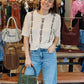 BY TOGETHER “SARA” KNIT SHORT SLEEVE SWEATER