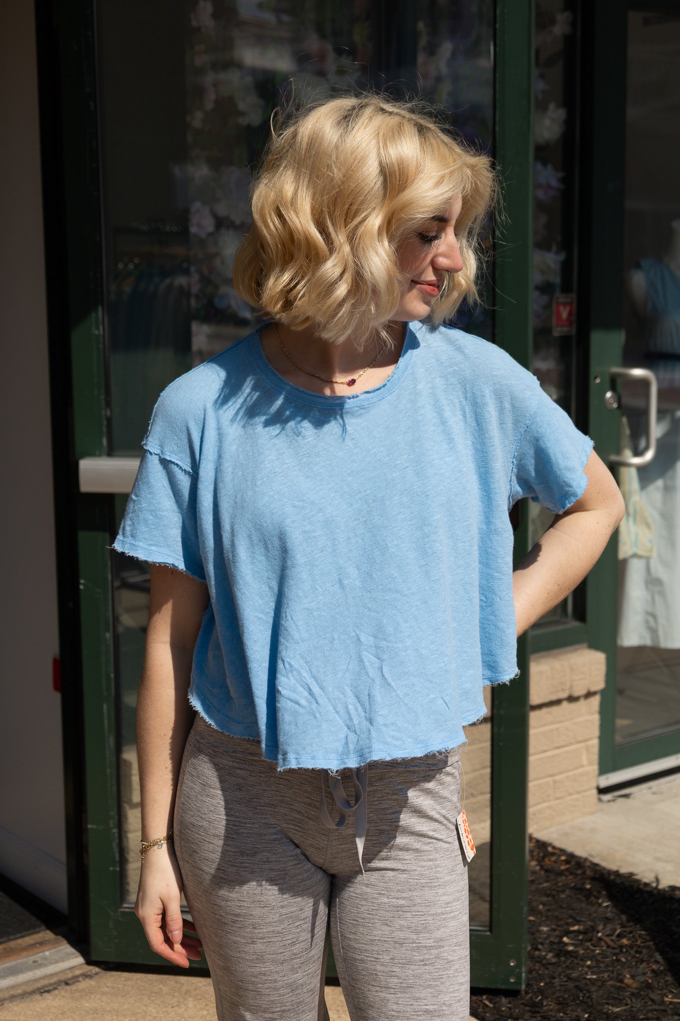 FREE PEOPLE ELSIE SWING TEE