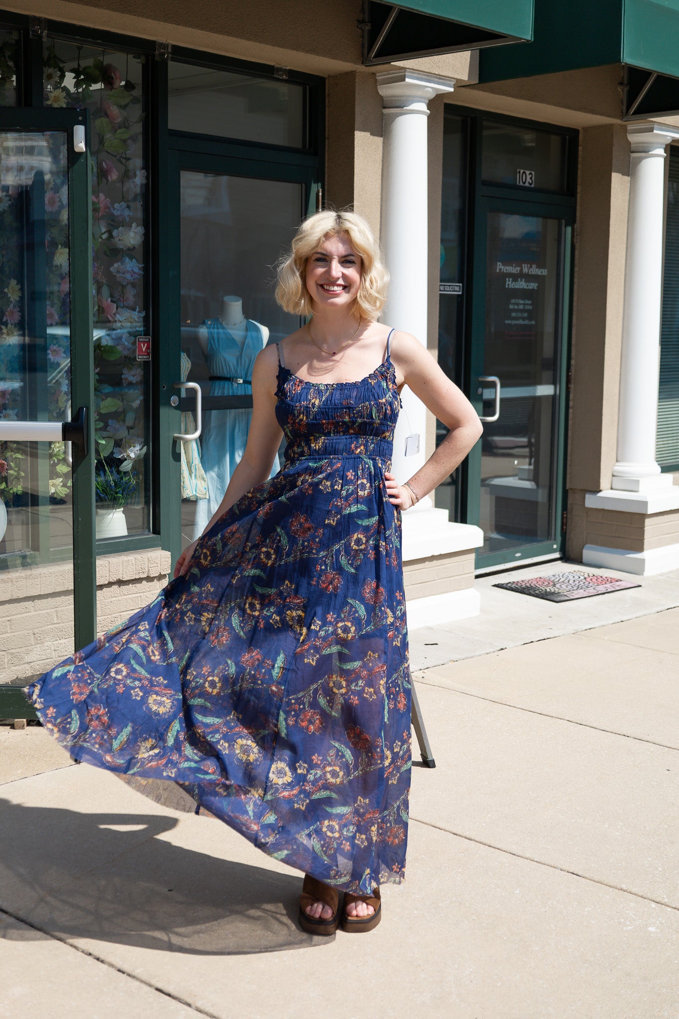 FREE PEOPLE ONE CIELLA PRINTED MAXI DRESS