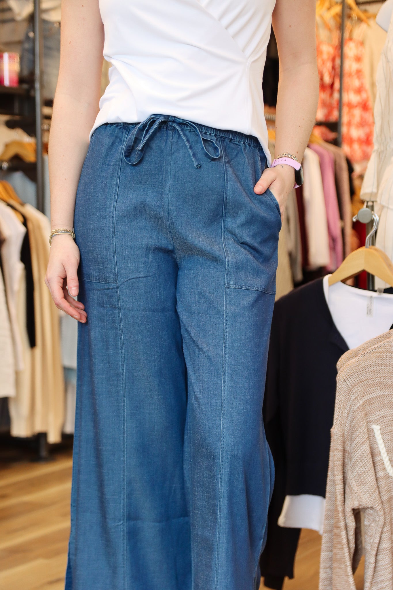 LYSSE “LILIA” DRAWSTRING WIDE LEG PANT