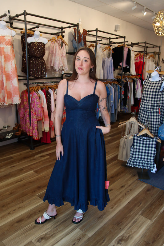 FREE PEOPLE “ANOTHER SEASON” MIDI DRESS