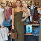 NEEDII TWILL DETACHABLE BELT MIDI DRESS