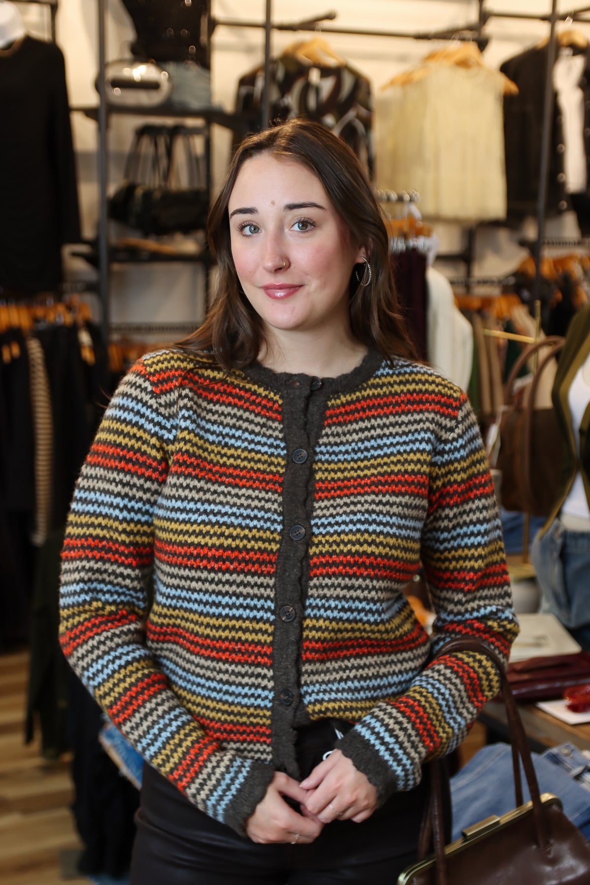 JOHN & JENN “FOXY” VINTAGE FALL CARDIGAN