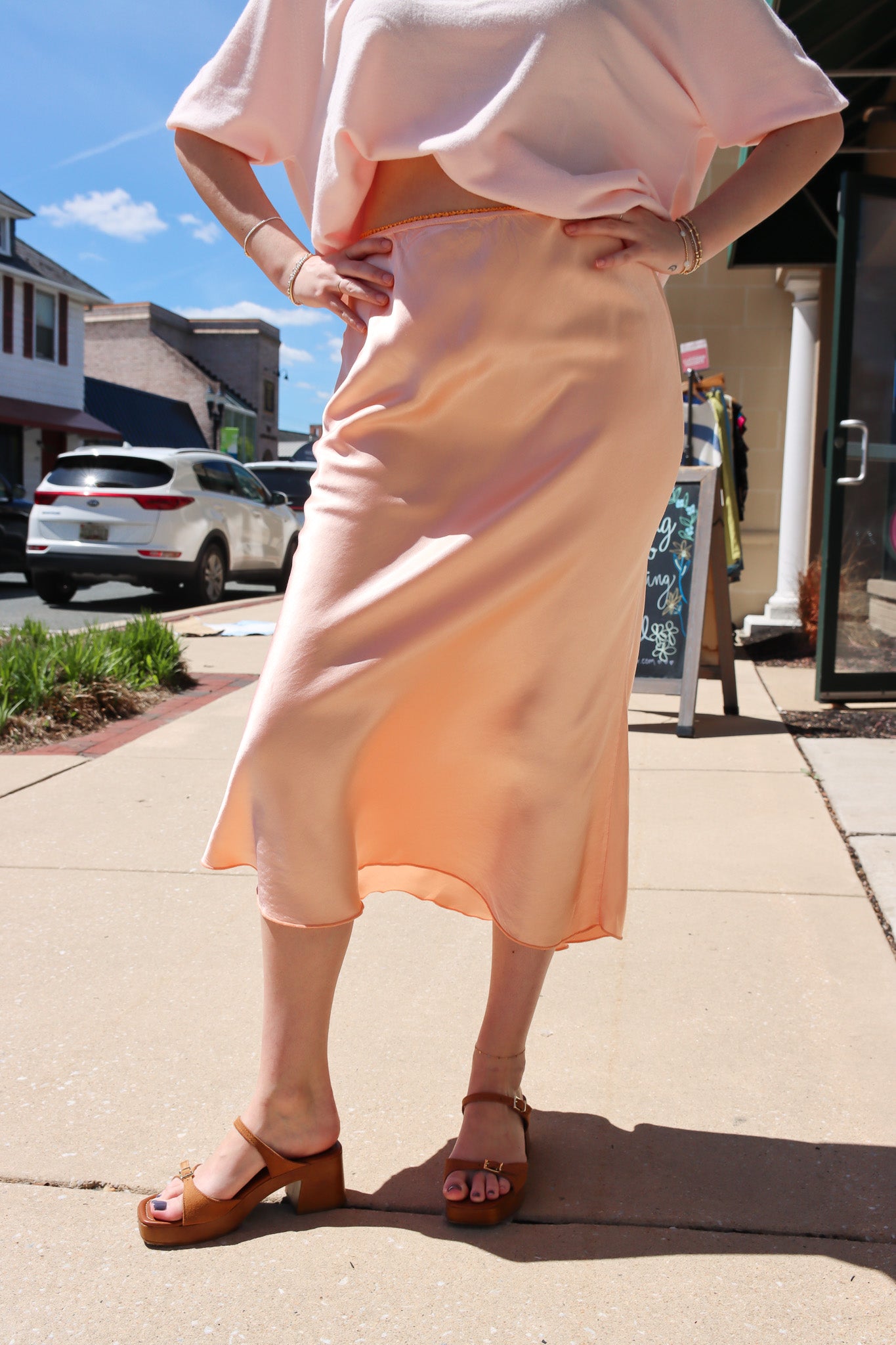 MILIO MILANO SILKY SLIP SKIRT