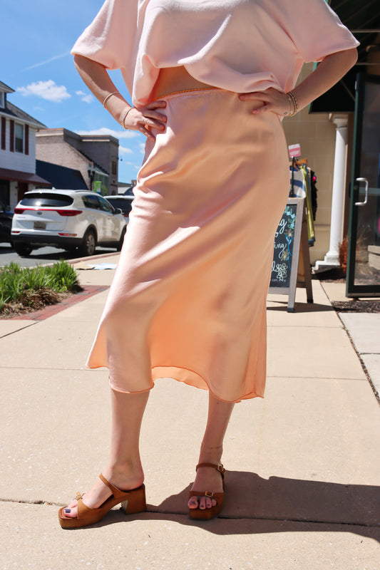 MILIO MILANO SILKY SLIP SKIRT