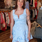 MABLE STARFISH EYELET LACE MINI DRESS