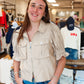 SIX FIFTY “CHRISTINE” SHORT SLEEVE FLUTTER JACKET